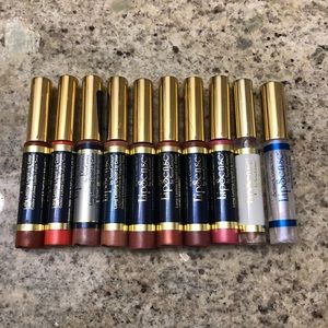Lot of 10 lipsense colors gloss and remover